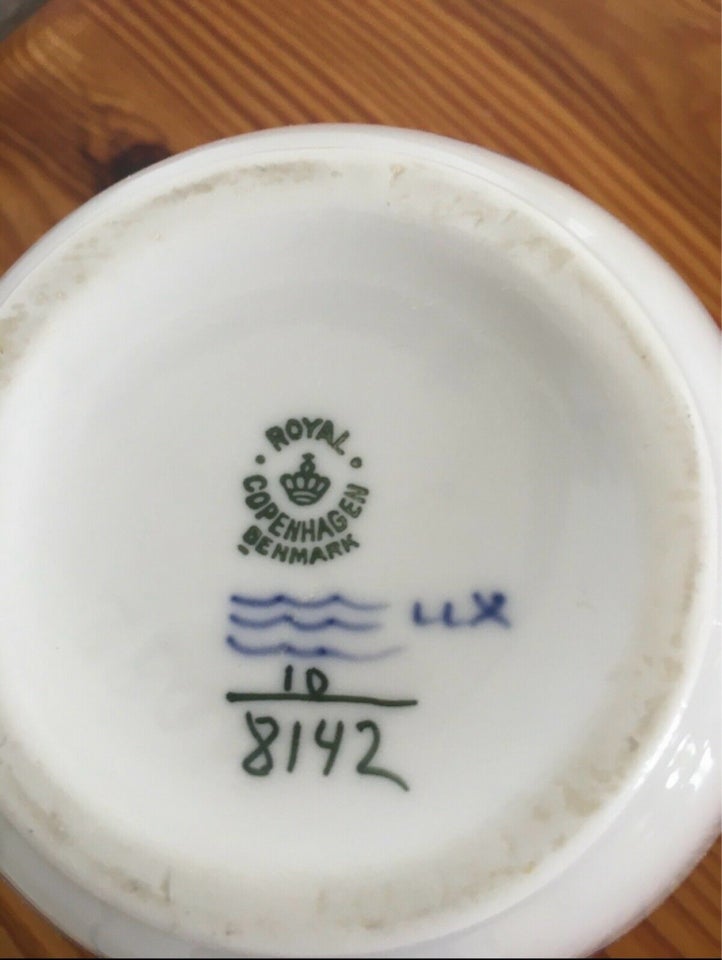 Porcelæn, Sukkerskål m. låg, Royal