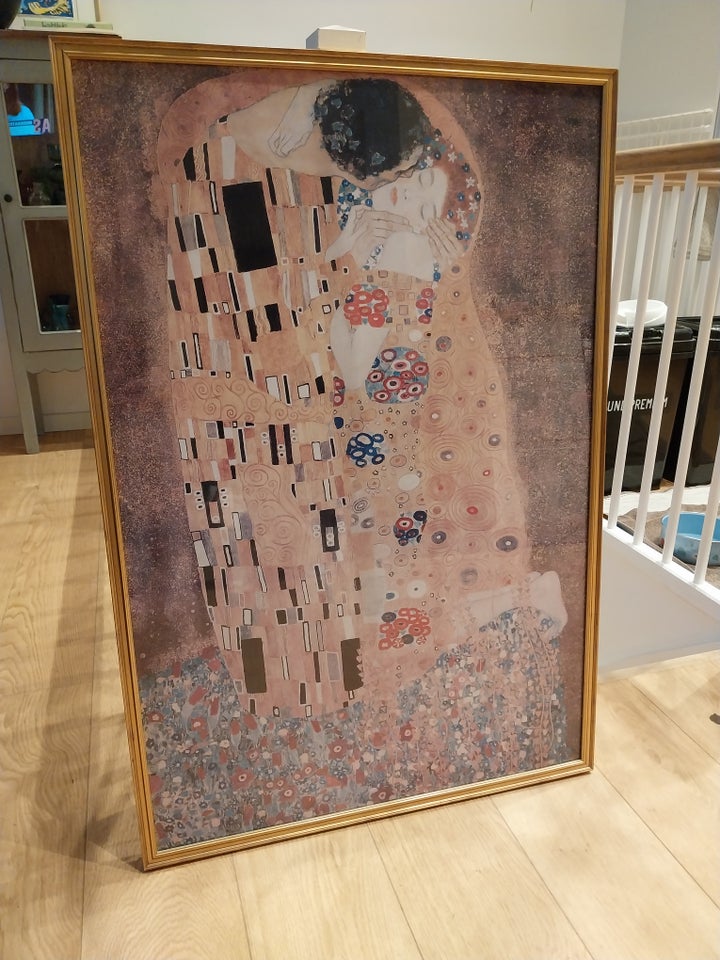 Plakat, Klimt, motiv: Kysset