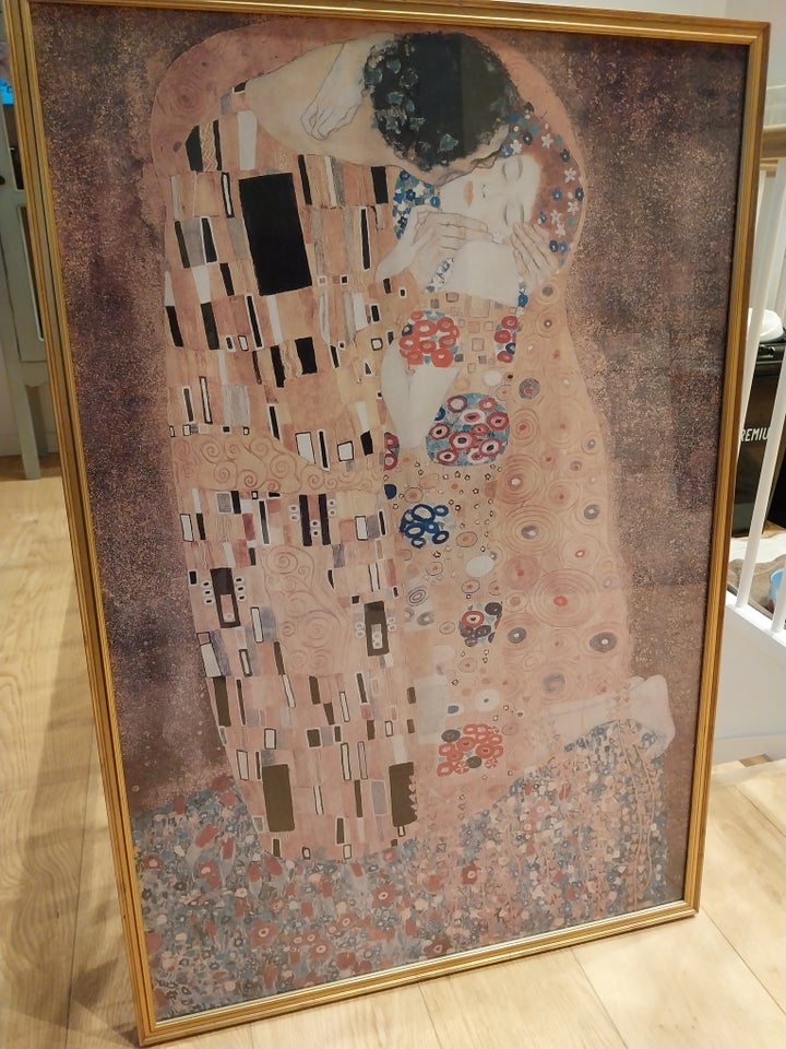 Plakat, Klimt, motiv: Kysset