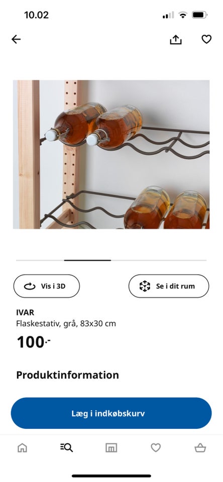 Vinreol IKEA IVAR b: 83 d: 30 h: 3