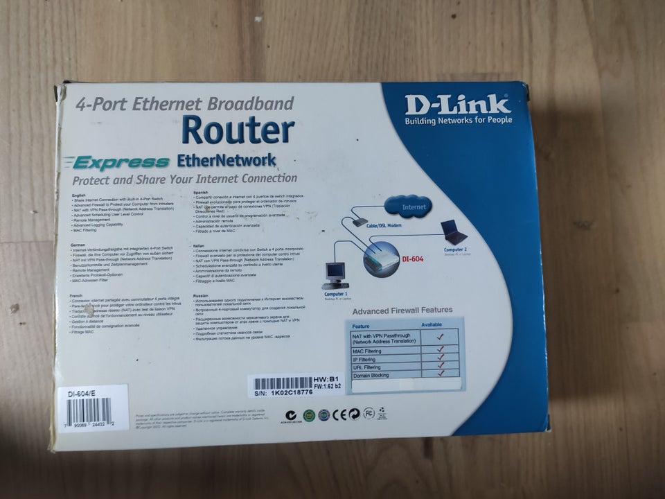 Router, Flink router du 604, God