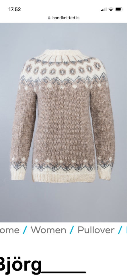 Sweater, The handknitting