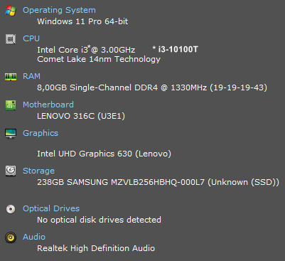 Lenovo, ThinkCentre M80q, 3,80 Ghz