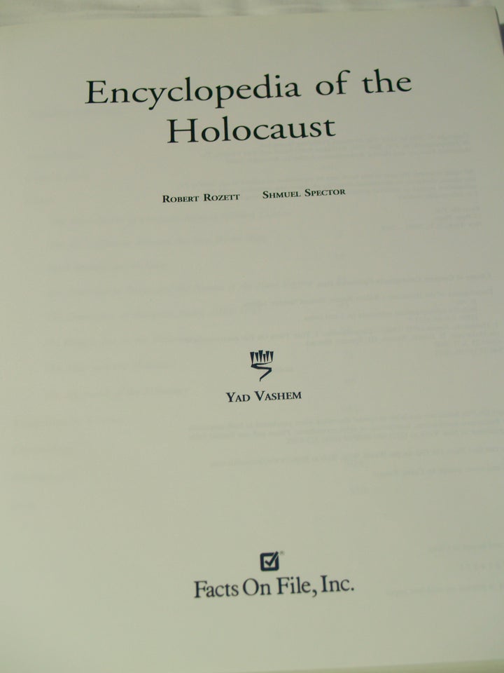 Holocaust, Encyclopedia of the