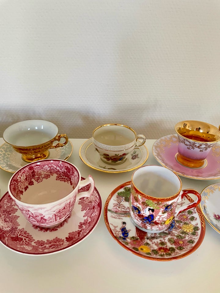 Porcelæn Mokkakopper Vintage