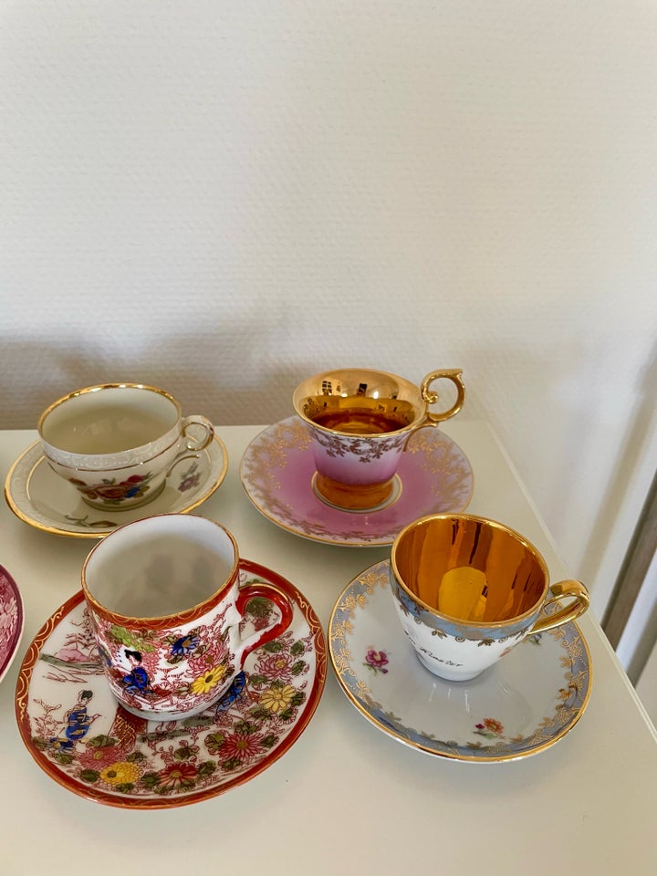 Porcelæn Mokkakopper Vintage