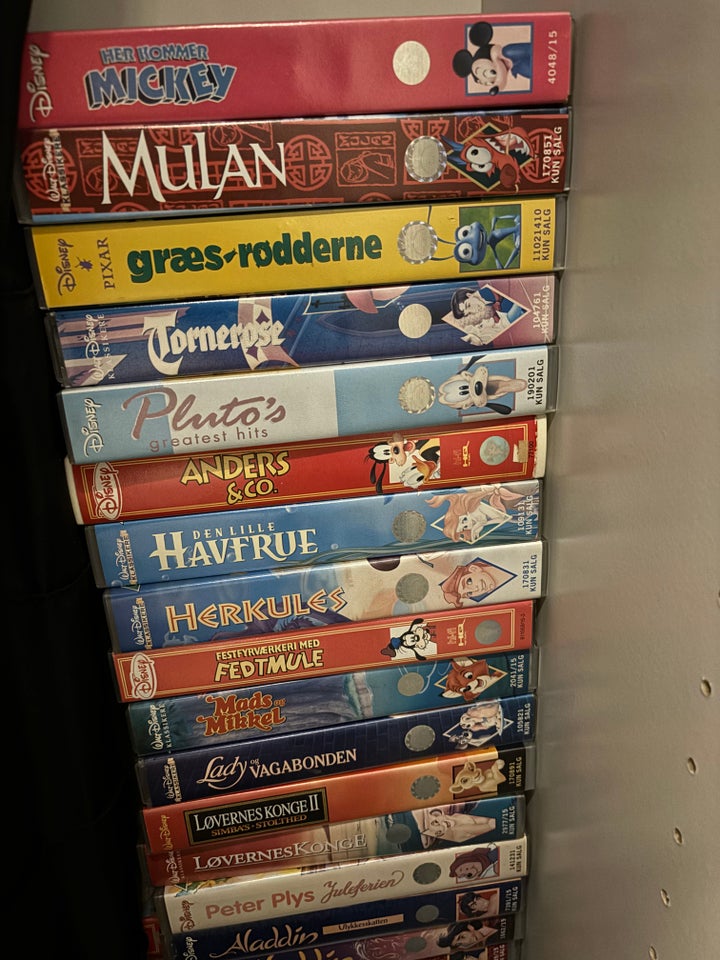 Børnefilm, VHS Disney film