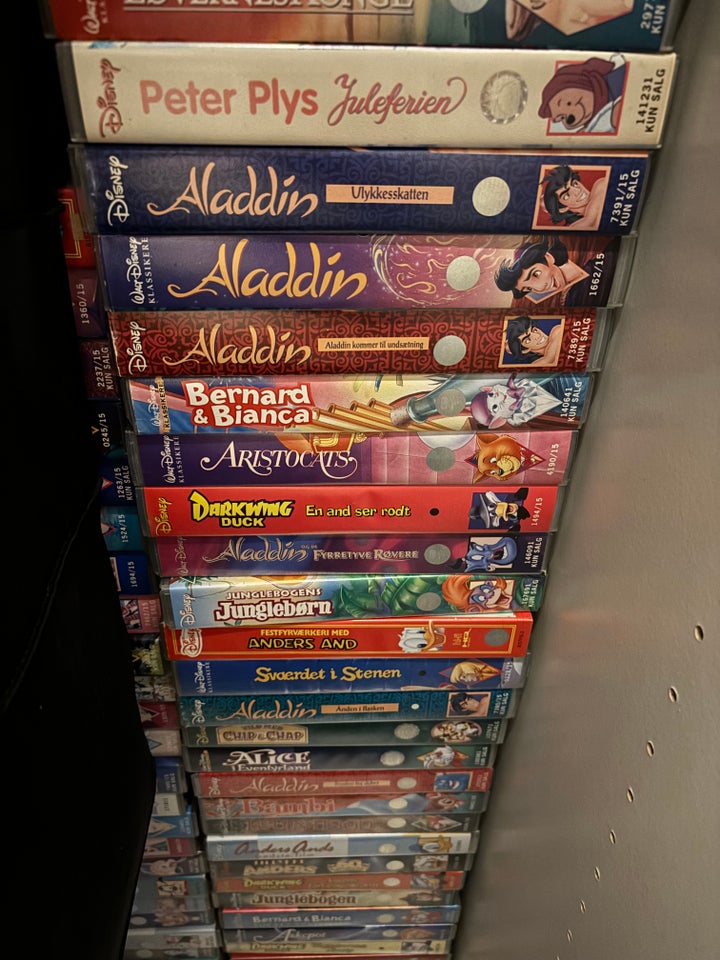 Børnefilm, VHS Disney film