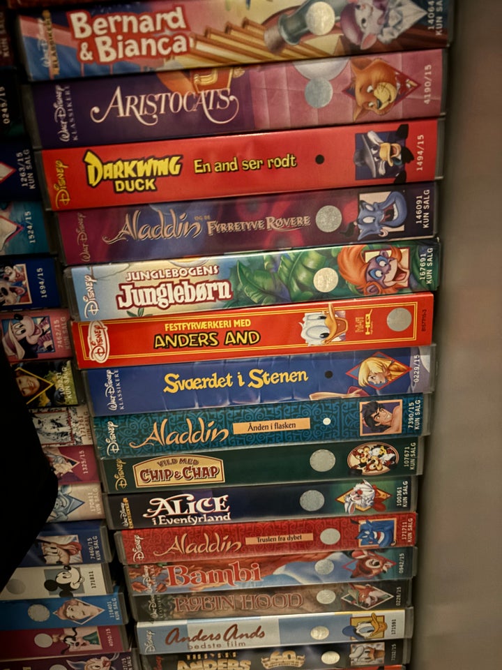 Børnefilm, VHS Disney film