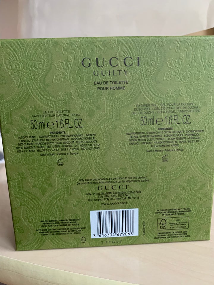 Herreparfume Gucci Guilty Pour