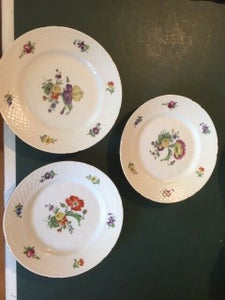 Porcelæn tallerkner Saksisk