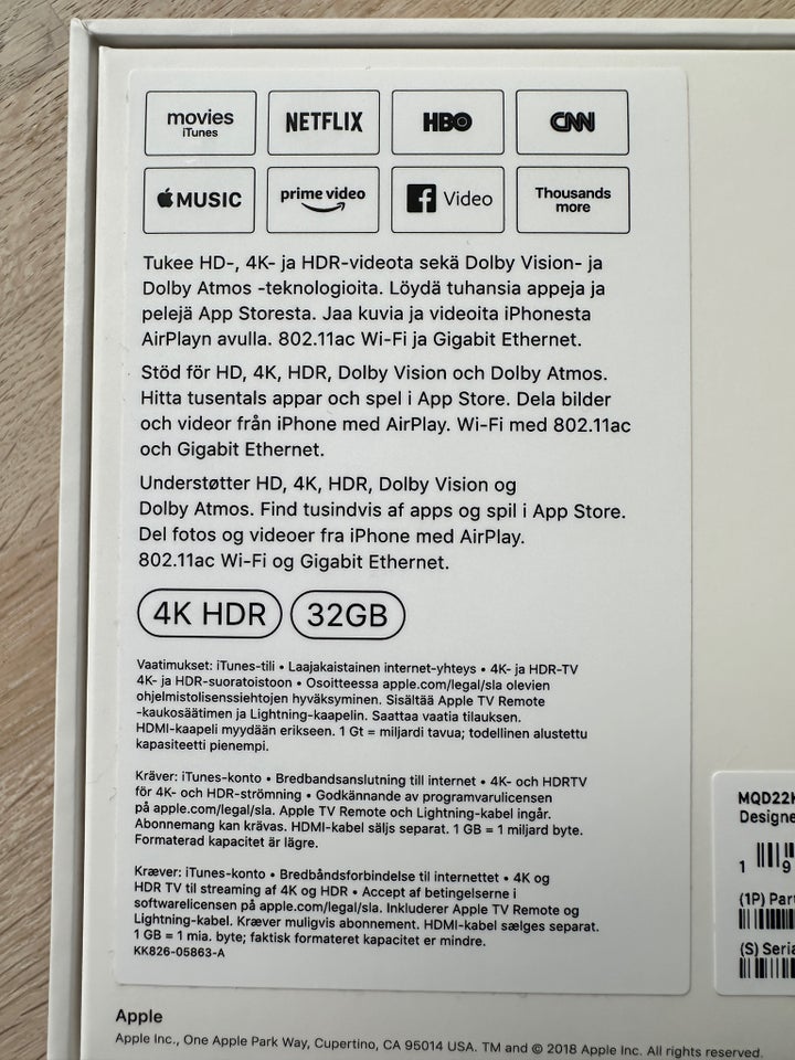 Apple TV 4K, Apple , Perfekt