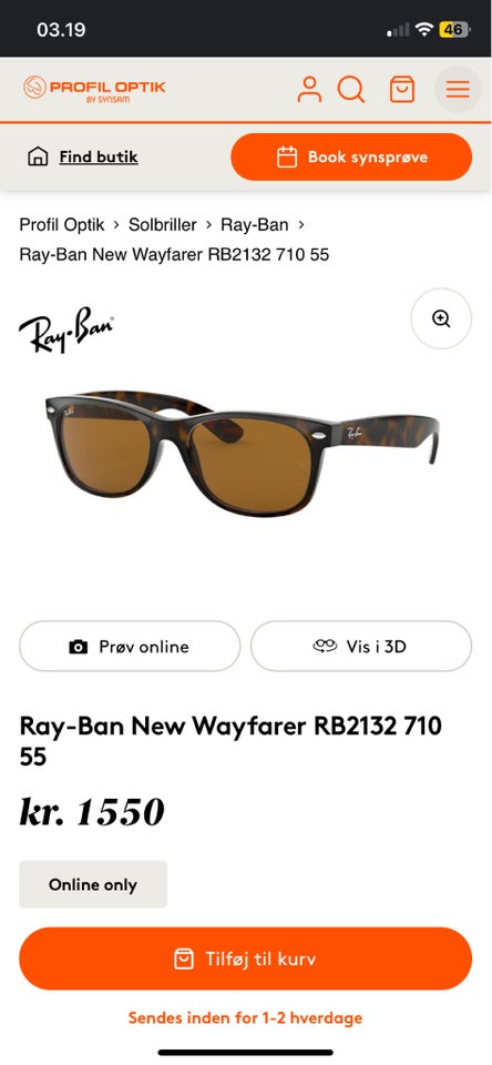 Solbriller unisex, Ray-Ban