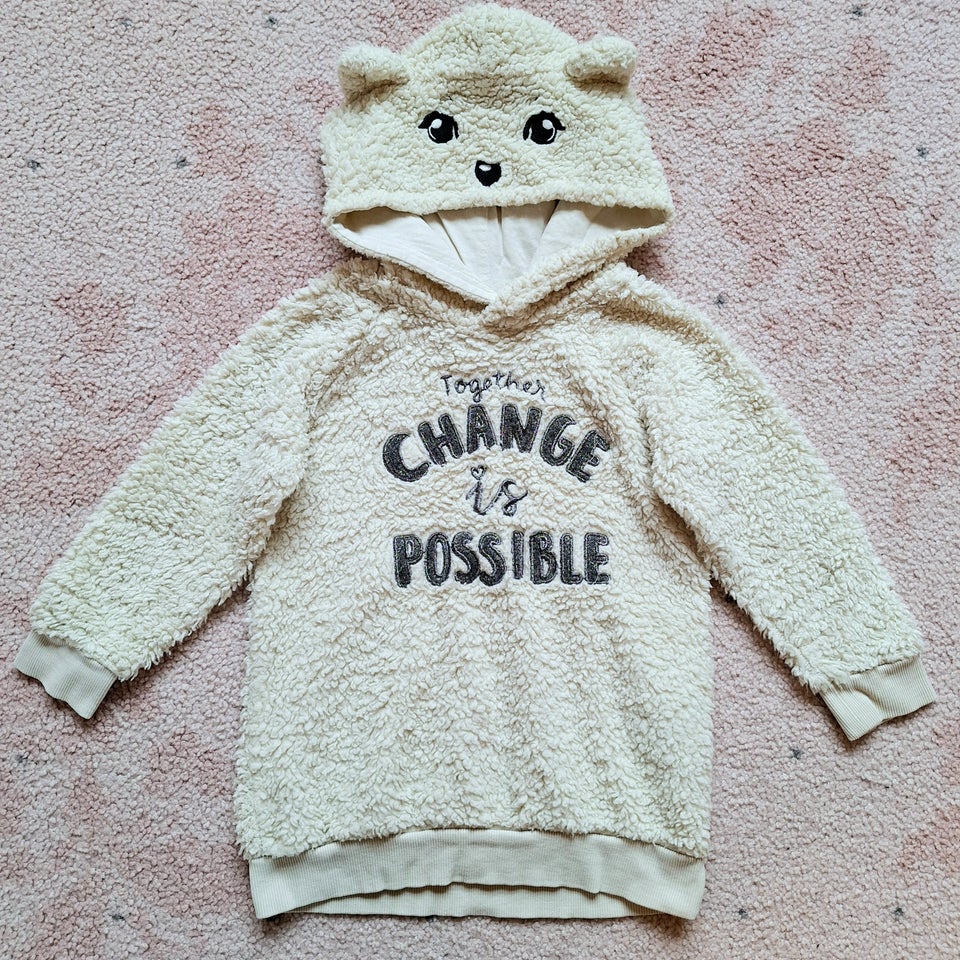 Sweater, HM offwhite tyk bamse