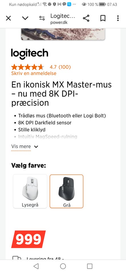 Gaming, trådløs, Logitech