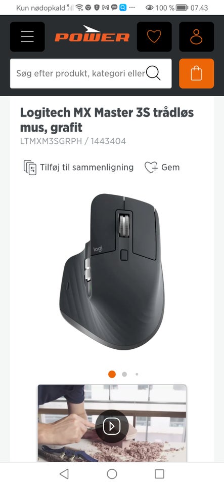 Gaming, trådløs, Logitech