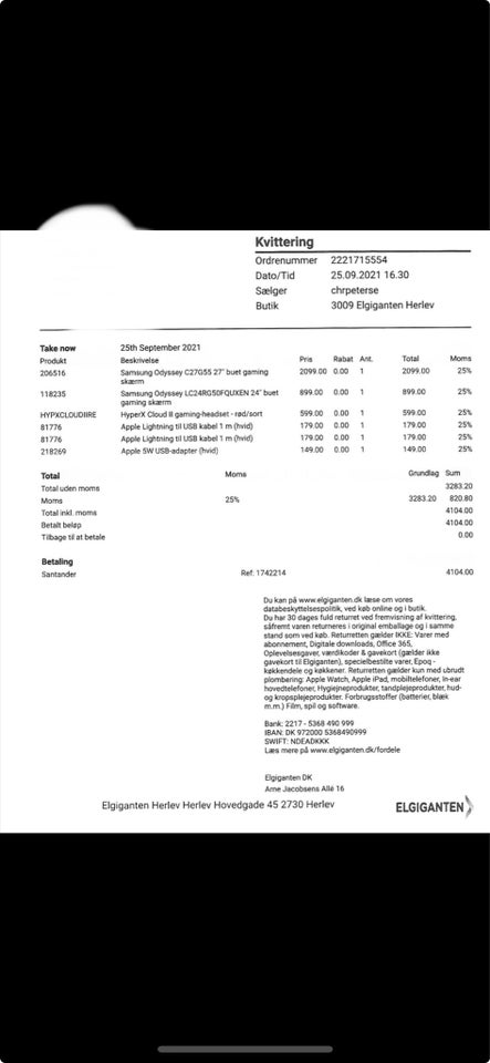 HP, Gamer pc med 2 skærme, God