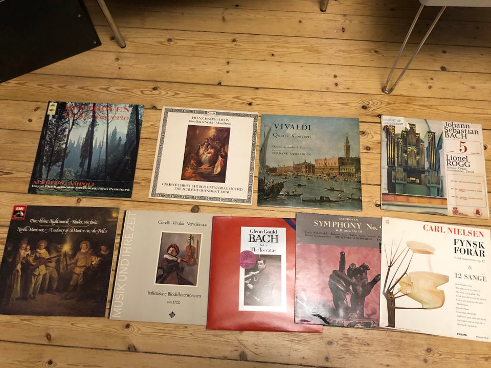 LP, Klassisk samlet, 9 stk. diverse