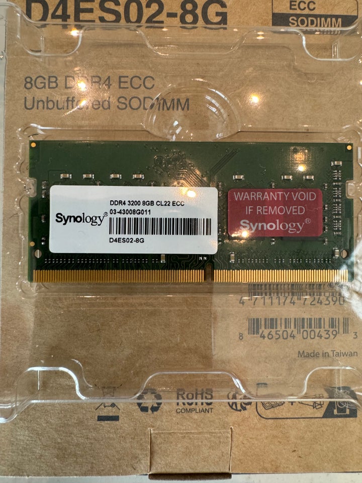 Synology 8Gb DDR4 SDRAM