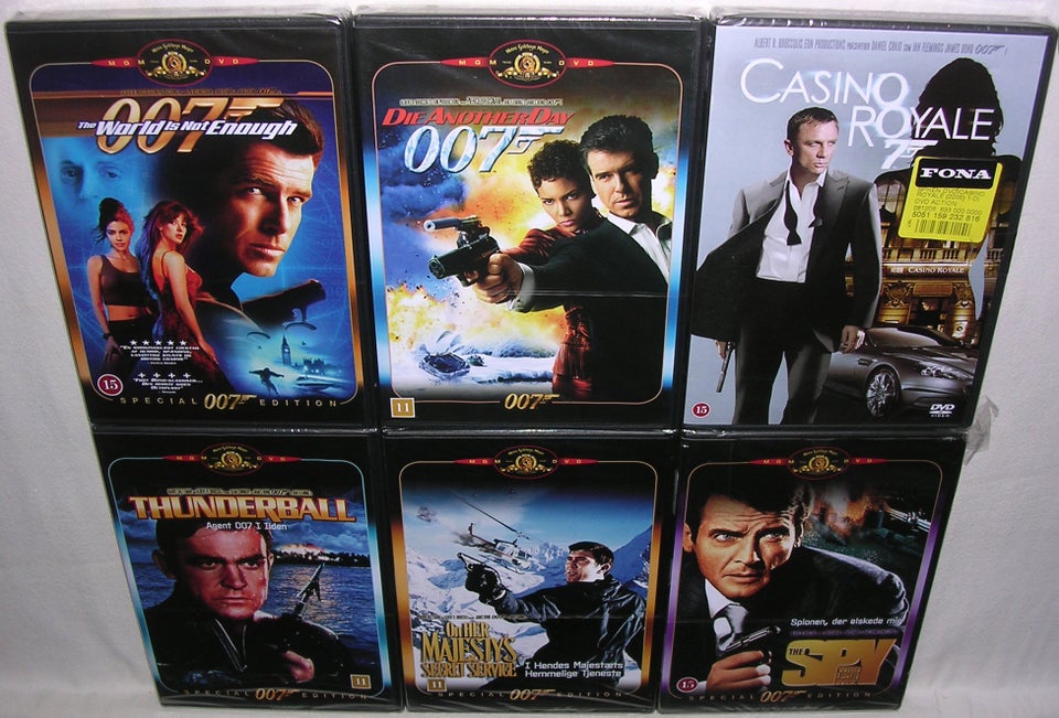 James Bond, DVD, action