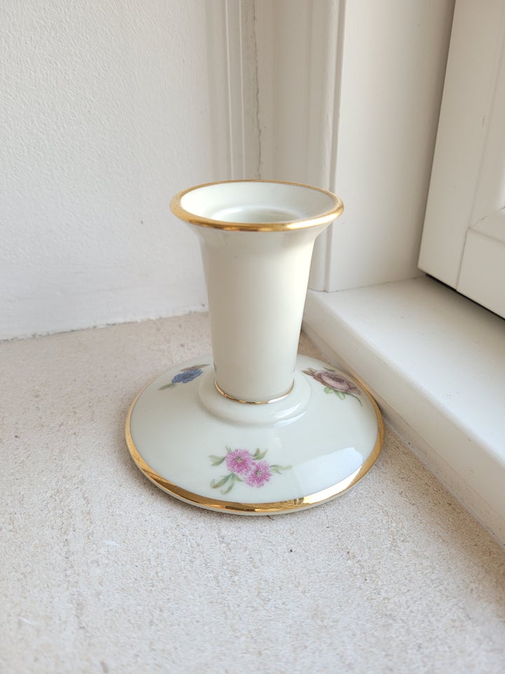 Porcelæn Lysestage KPM Roser 