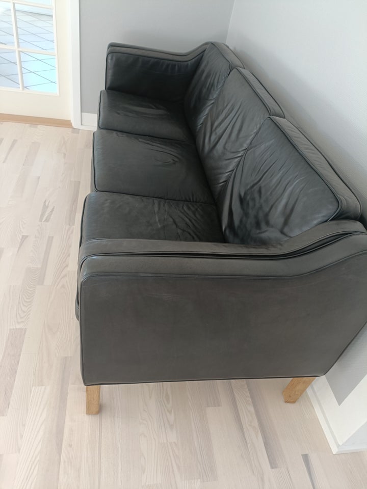 Sofa, læder, 3 pers.