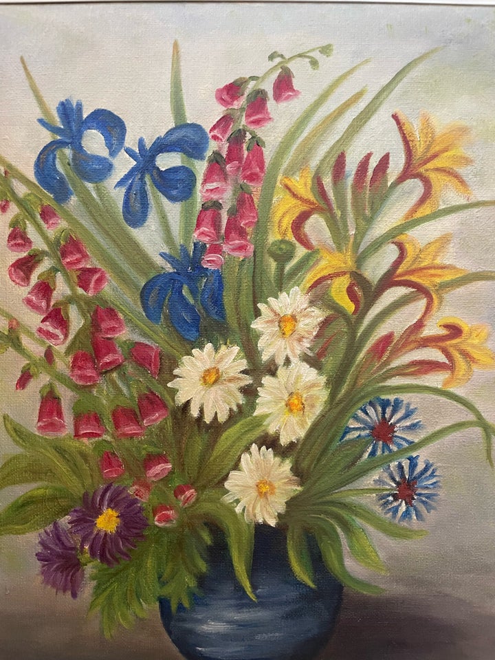 Maleri  motiv: Blomster