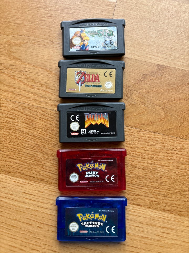 Blandede GBA spil Gameboy Advance