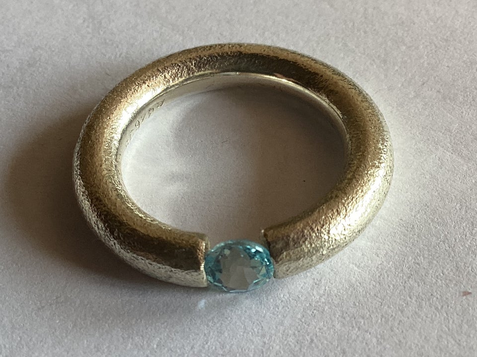 Ring sølv Aquamarin