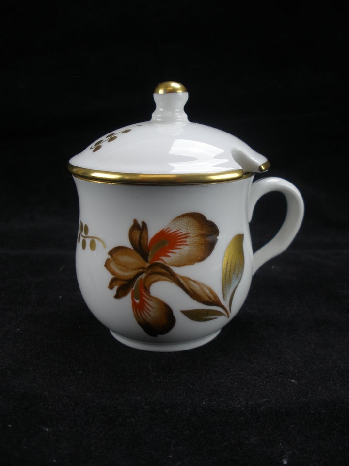 Porcelæn, Brun Iris Sennepskop,