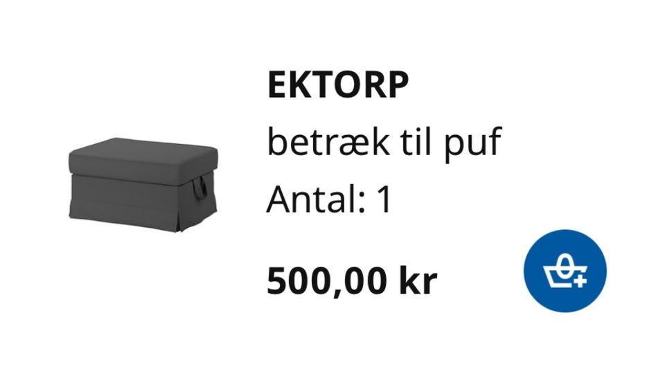 Betræk EKTORP puf , EKTORP