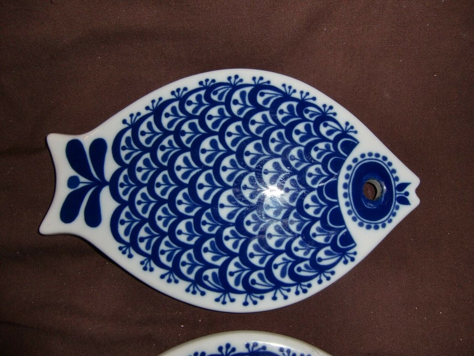 Porcelæn fiskeplatte -