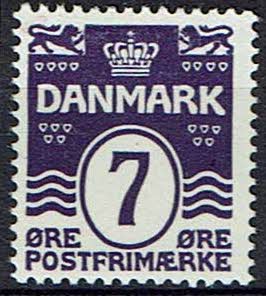 Danmark, ustemplet, bogtryk