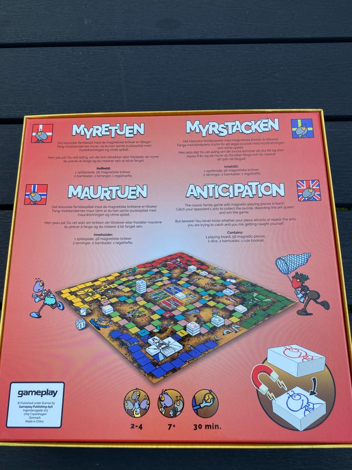 Myretuen, Familiespil, brætspil