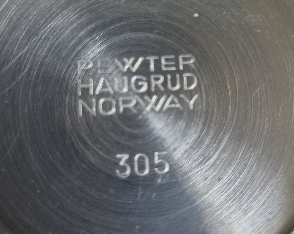 Tin, Vase - kande, Norsk Tin