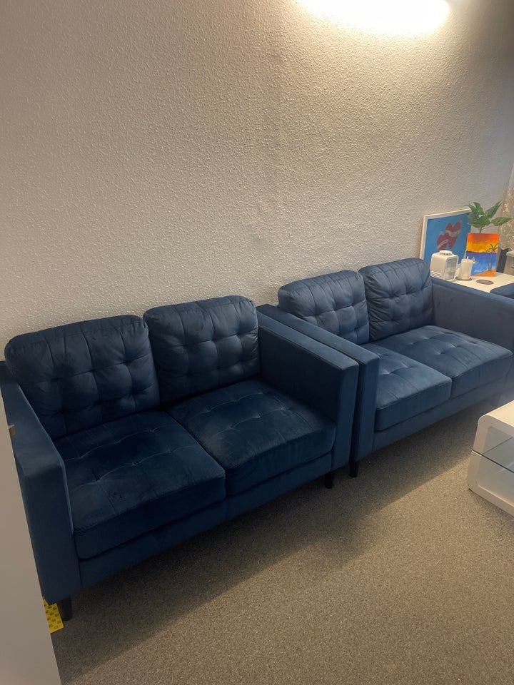 Sofa, fløjl, 8 pers.