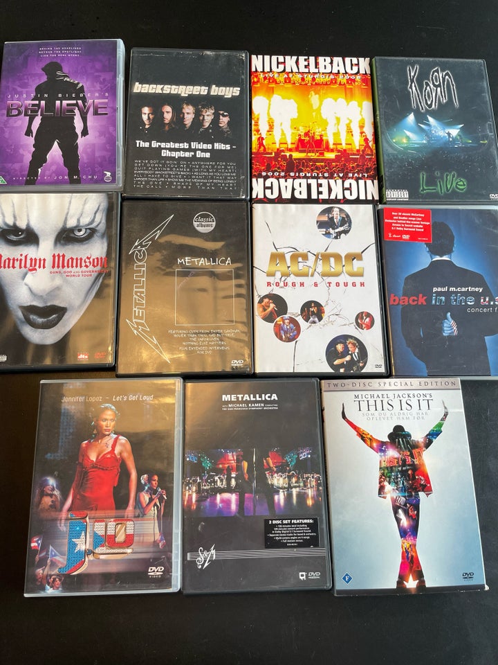 Diverse musik dvd, DVD, andet