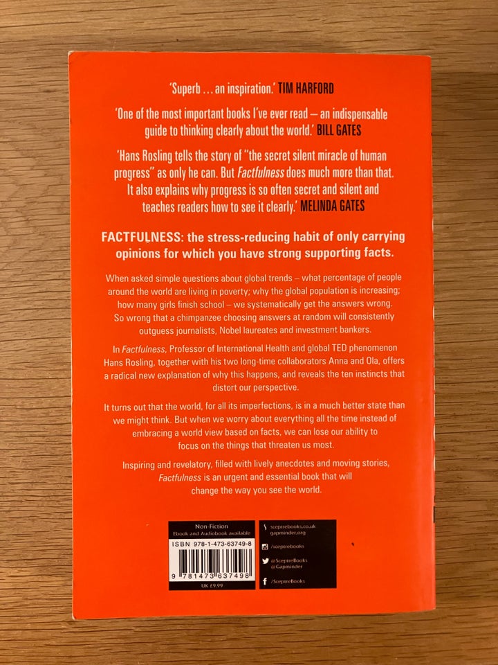 FACTFULNESS, Hans Rosling, emne: