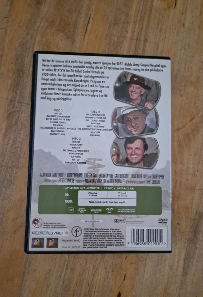 MASH sæson 5, DVD, TV-serier