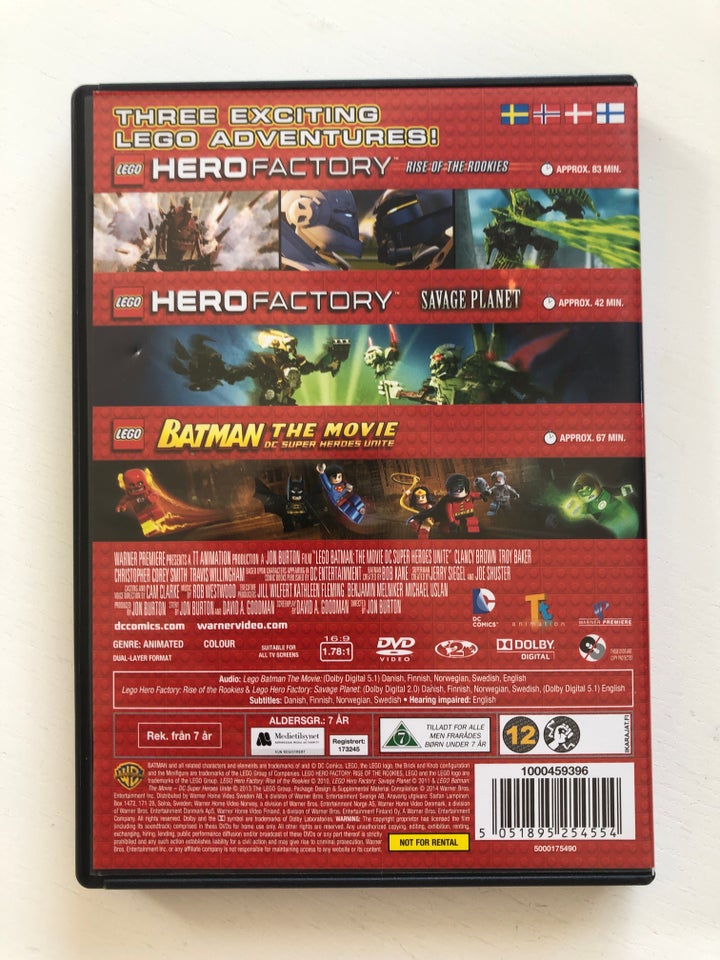 Lego 3 film i box instruktør Lego