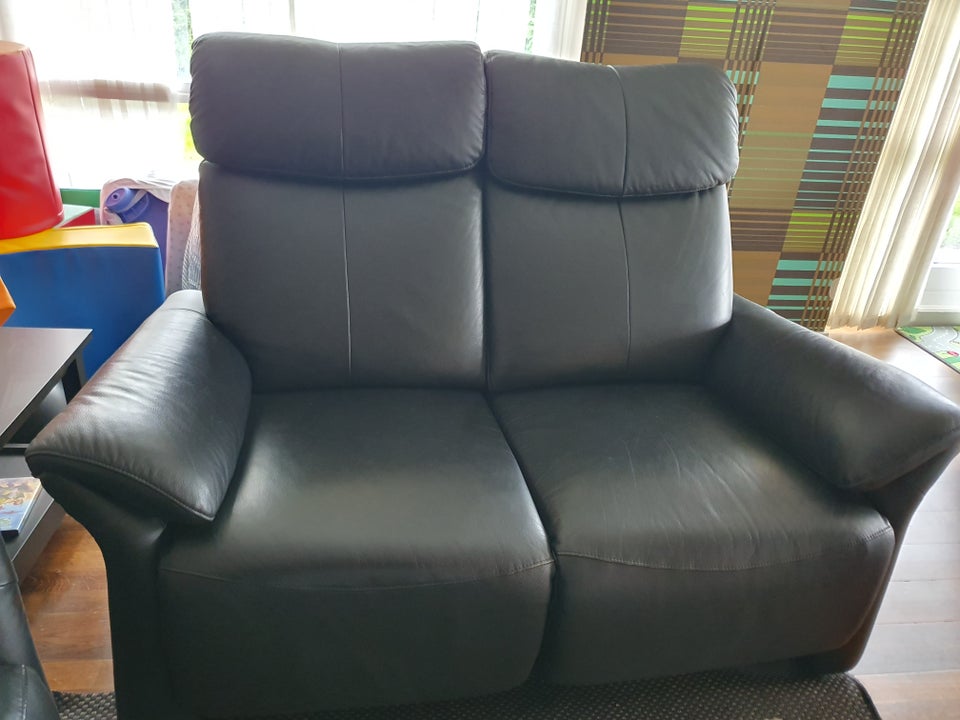 Læder sofa,er + læder lænes...