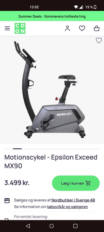 Motionscykel Epsilon Exceed MX90