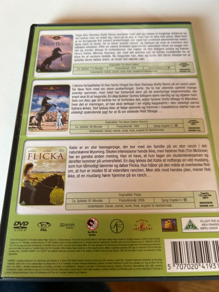 Sorte hingst dvdboks  DVD drama