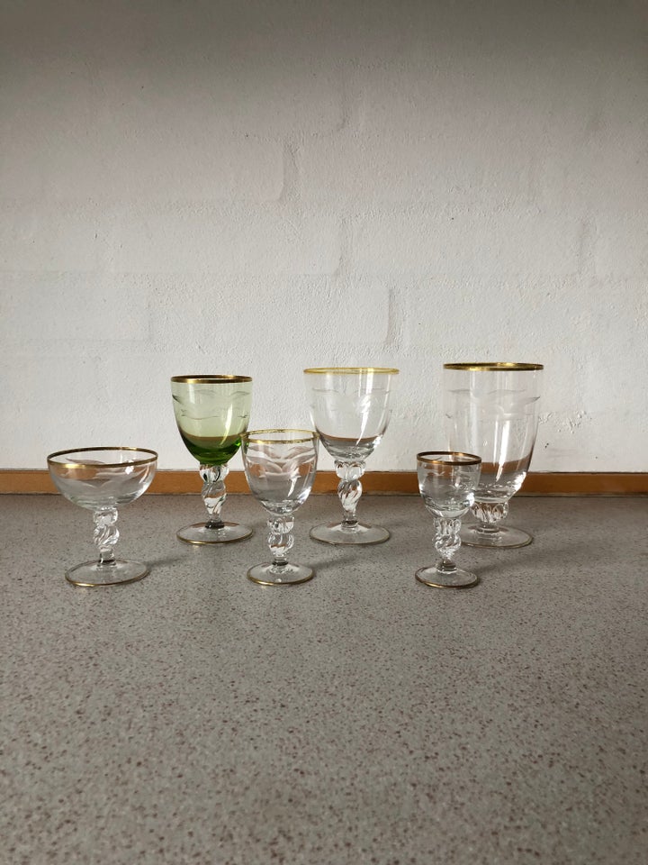 Glas, Glas med guldkant