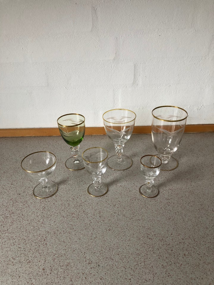 Glas, Glas med guldkant