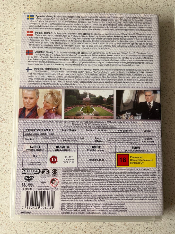 Dallas dynssty sæson 1, DVD, drama