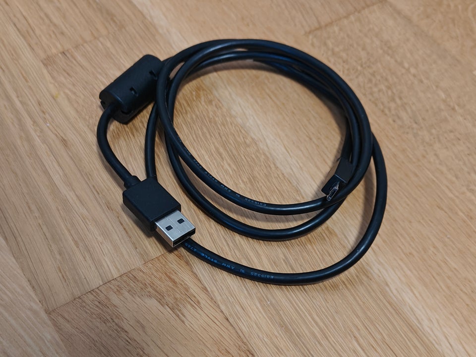 USB Kabel, 1.5 m. Sort USB kabel.,