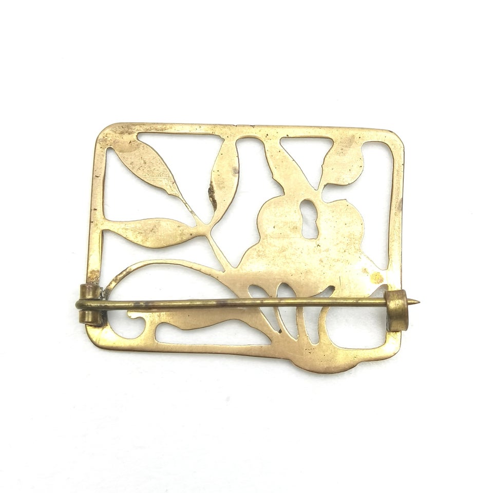 Broche, sølv, Vintage sølv broche