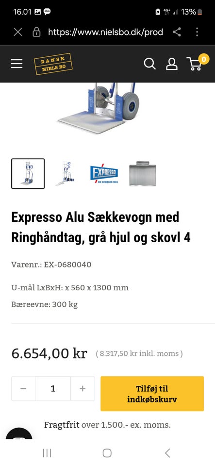 EXPRESSO Alu Sækkevogn Ringform