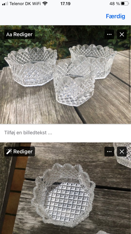 Glas, Krystalglas skåle